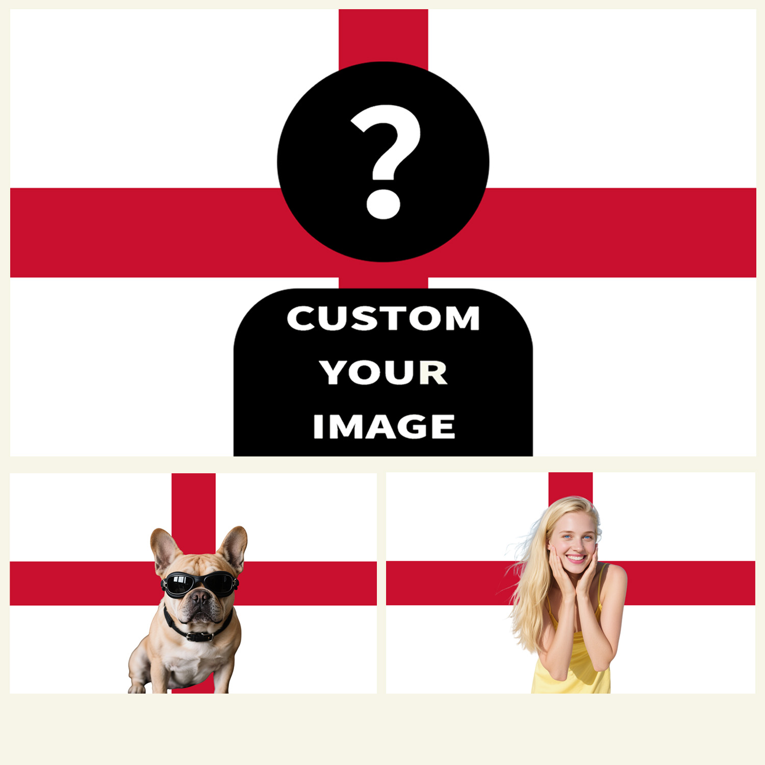 Textiles For Home - 1pc 2D FLAT Personalize England Tapestry