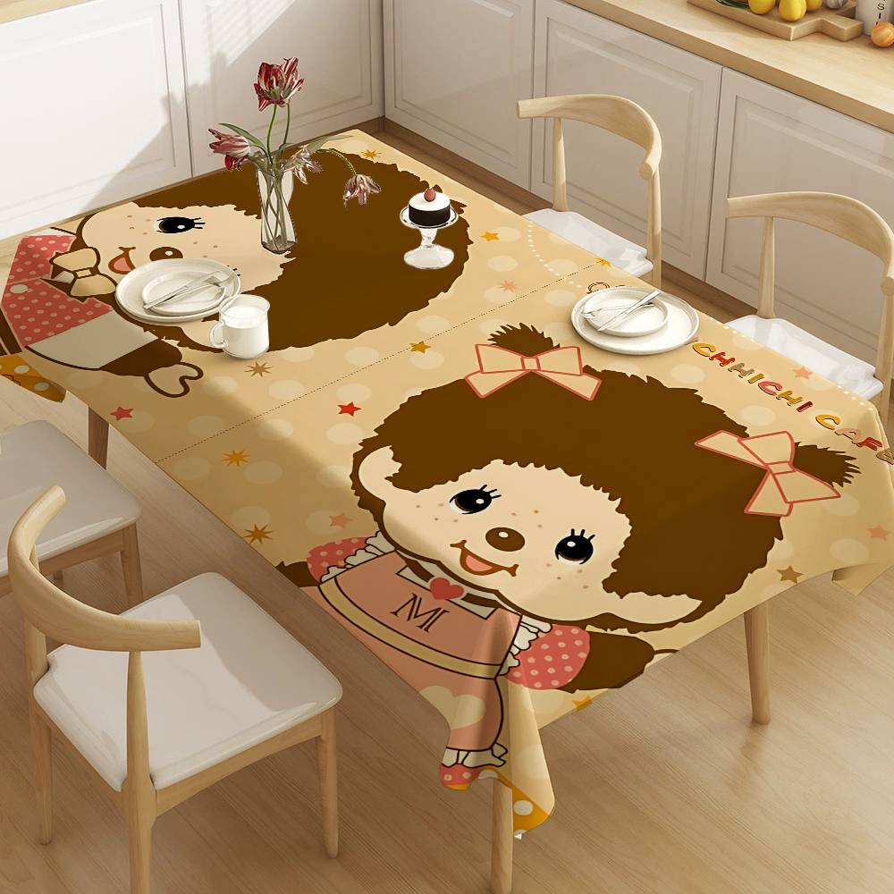Home Textiles News - Popular Logo M-Monchhichi Fashion Tablecloth Birthday