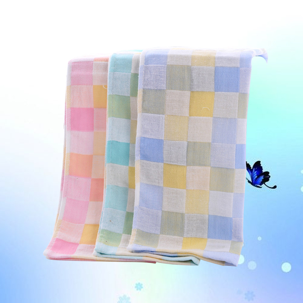 Home Textiles In Pakistan - 3Pcs Double-Layer Gauze Towels Pure Cotton