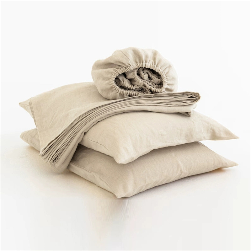 Fitted Sheet Deep - 100% Linen Soft Bed Sheets, Queen