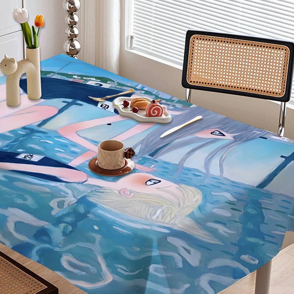 Aya Home Textiles - Aya Takano paintings Table Stain Resistant