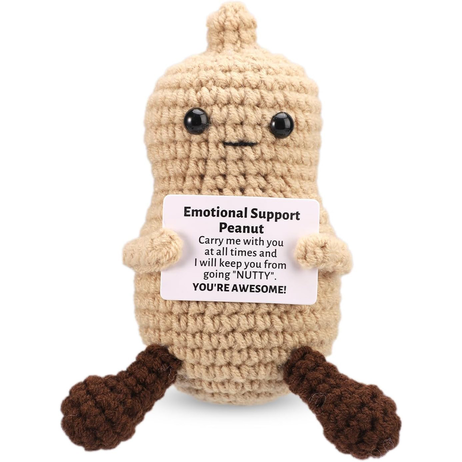 Home And Textiles Today - Funny Crochet Peanut Handmade Ornaments Emotional