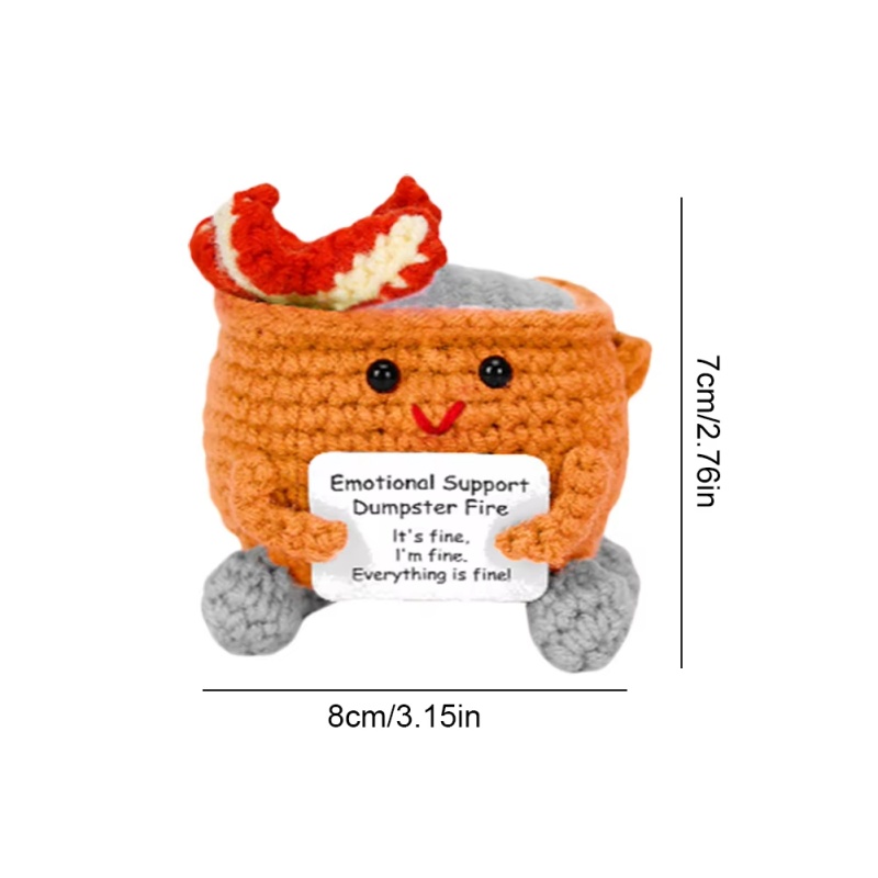 Handmade Crochet Dumpster Fire - огляд і ціна Home And Textiles Today