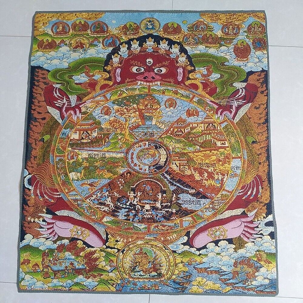 Buddhist Guardian Silk Paintin - огляд і ціна Home Textiles China