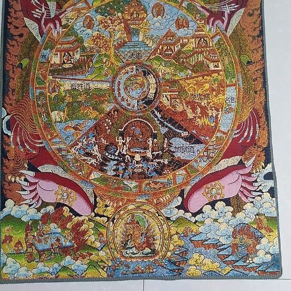 Buddhist Guardian Silk Paintin - огляд і ціна Home Textiles China