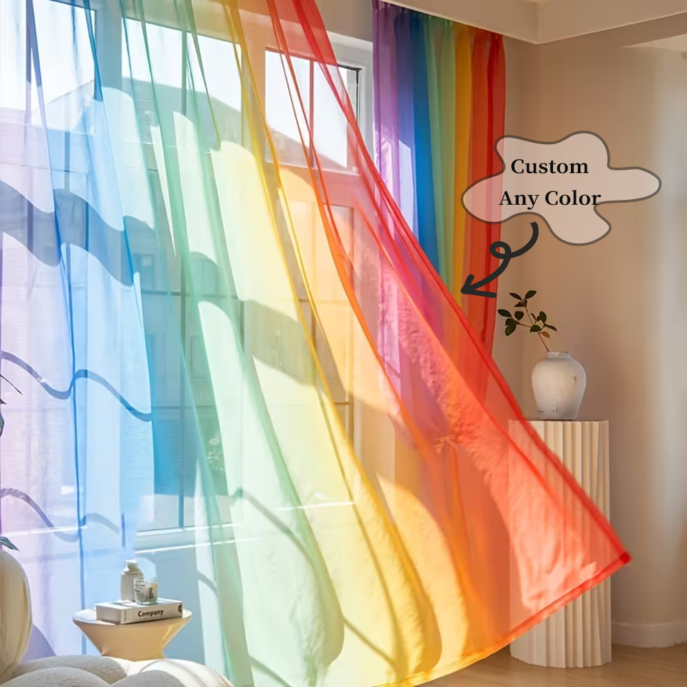 Custom 2D Flat 2pcs Sheer Curt - огляд і ціна Textiles For Home