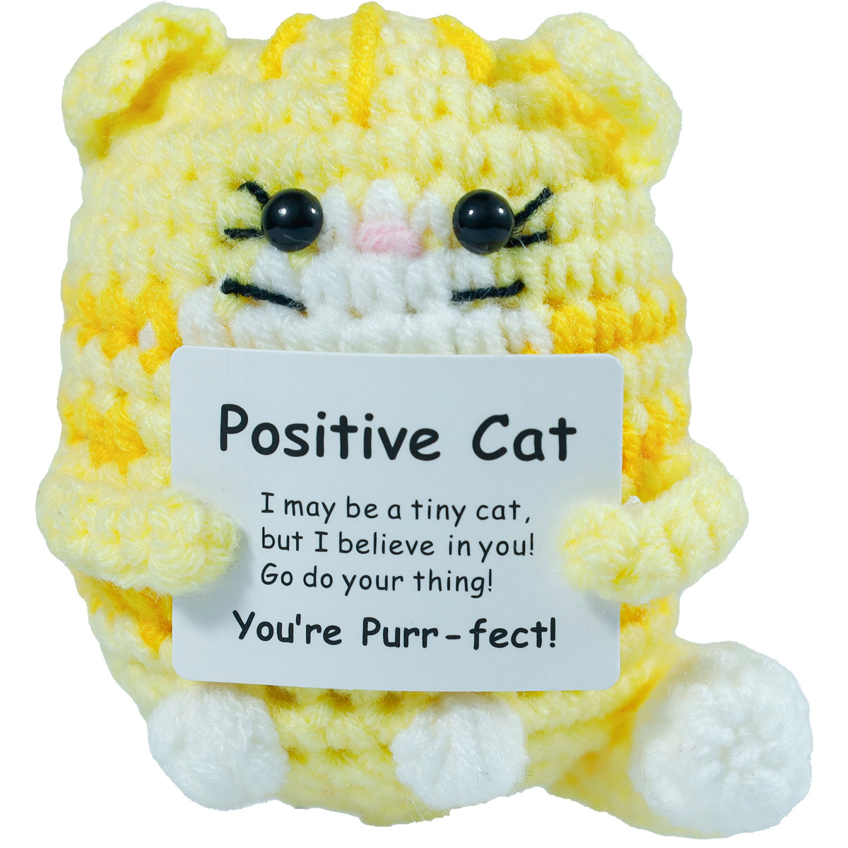 Funny Crochet Positive Cat Dol - огляд і ціна Home And Textiles Today
