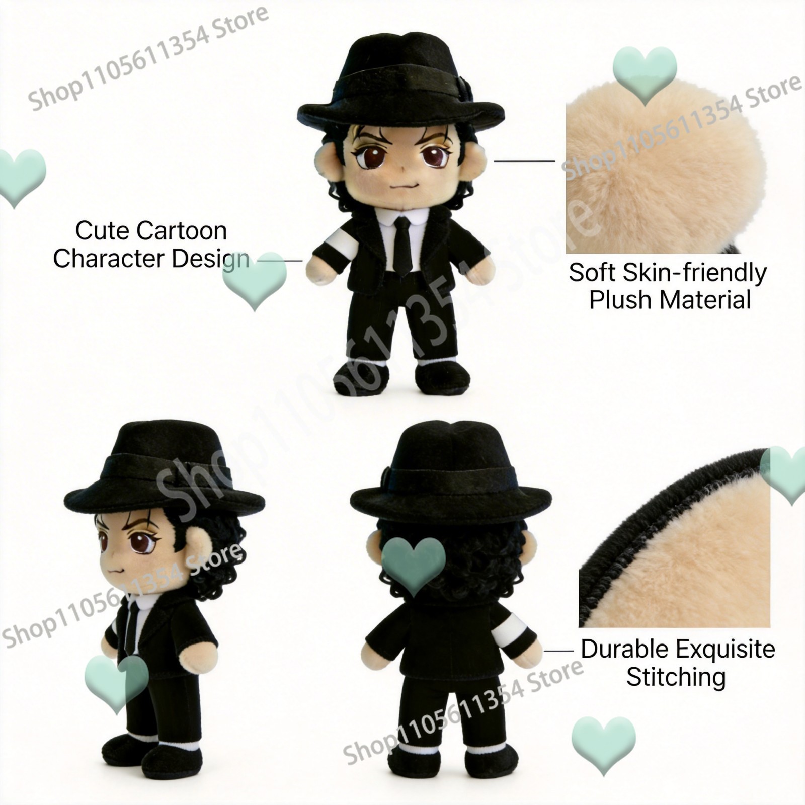 Red Michael Cute Plush Doll 25 - огляд і ціна Home And Textiles Today