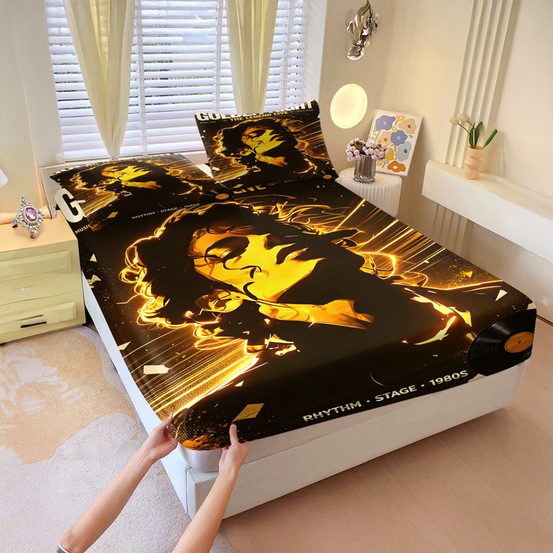Pop Icon Michael Jackson Fitte - огляд і ціна Fitted Sheet Deep