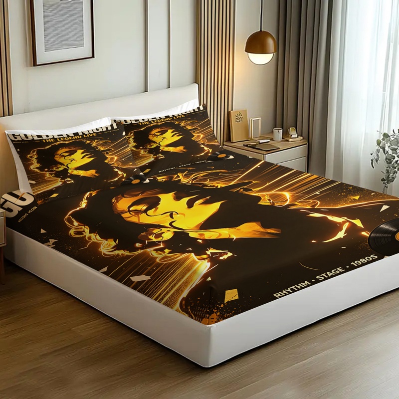 Pop Icon Michael Jackson Fitte - огляд і ціна Fitted Sheet Deep