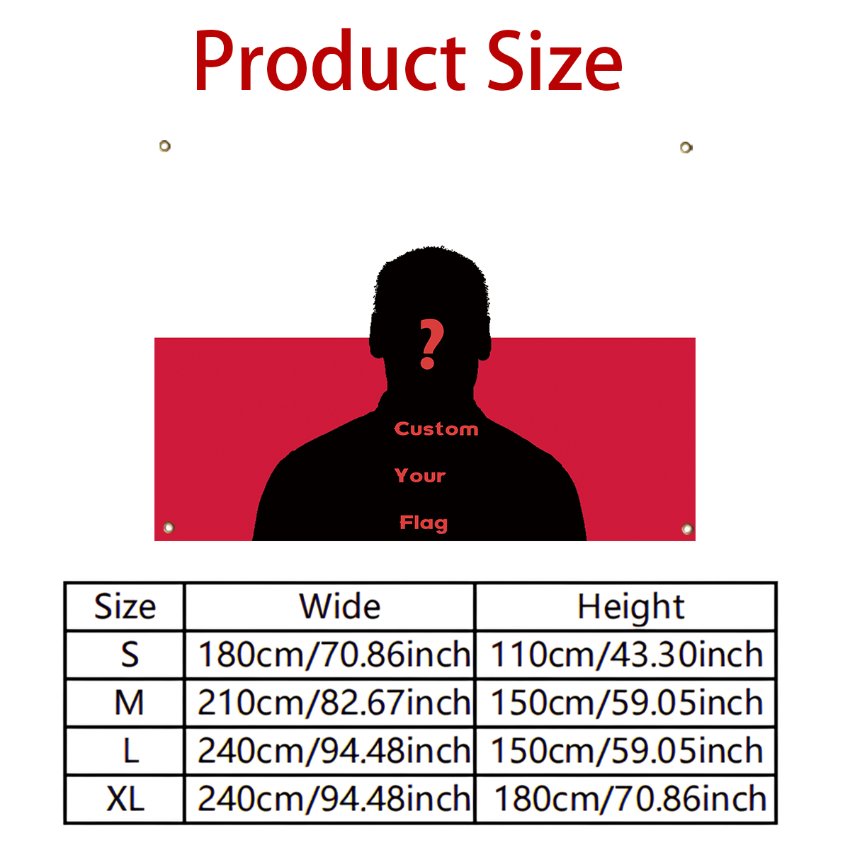 1Pc Custom Photo Polyster Flag - огляд і ціна Textiles For Home