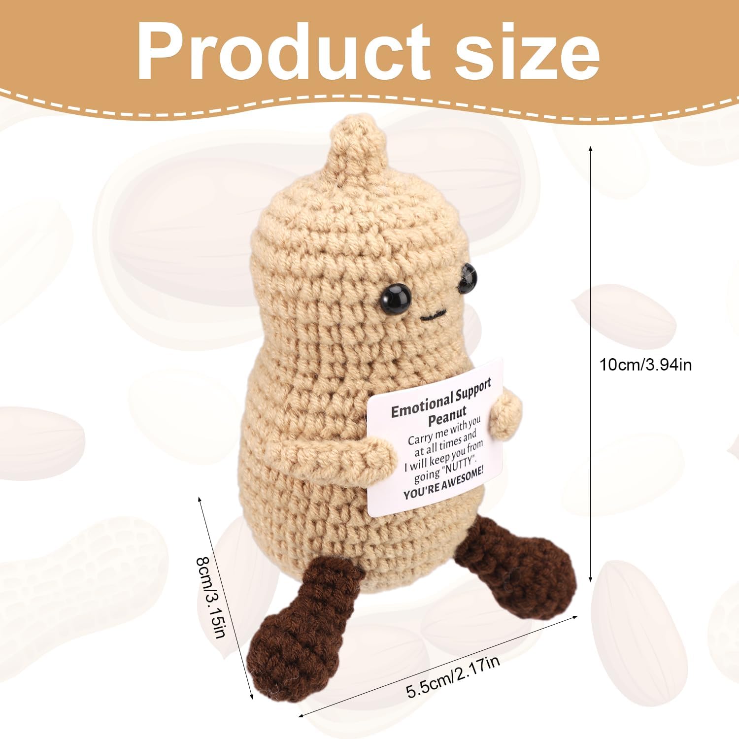 Funny Crochet Peanut Handmade  - огляд і ціна Home And Textiles Today