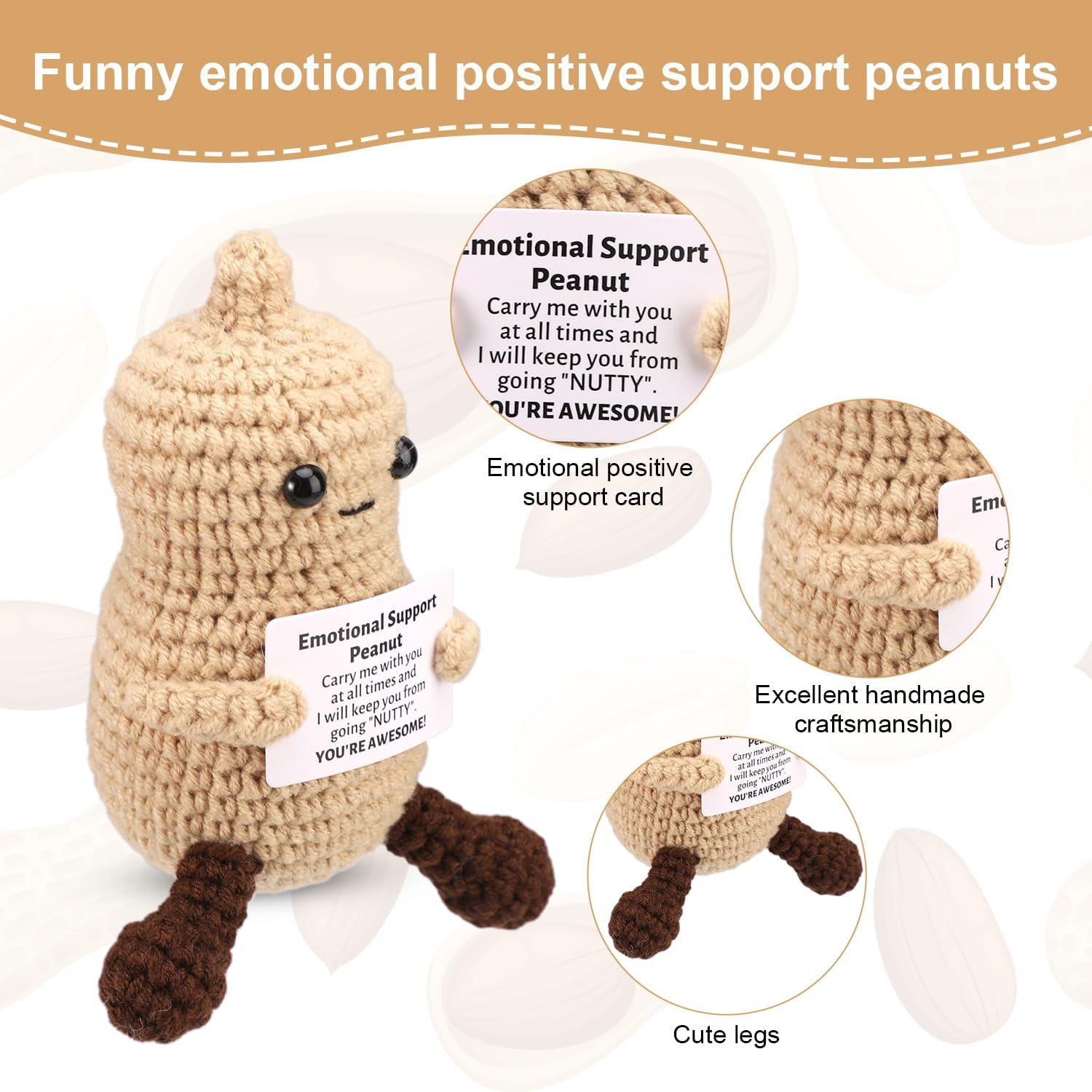 Funny Crochet Peanut Handmade  - огляд і ціна Home And Textiles Today